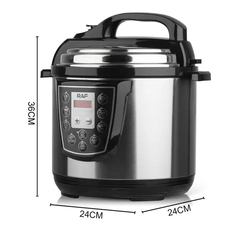 RAF Ηλεκτρικός Πολυμάγειρας 6.0L 1000W R.177 - Electric Pressure Cooker - Image 2