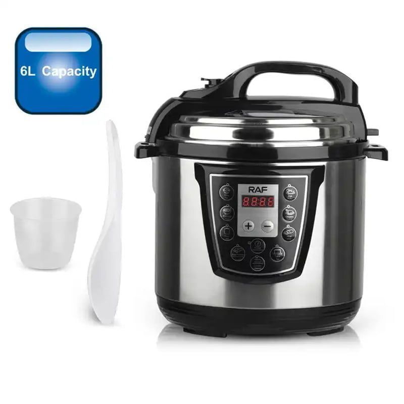 RAF Ηλεκτρικός Πολυμάγειρας 6.0L 1000W R.177 - Electric Pressure Cooker - Image 4