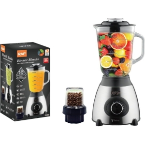 RAF Μπλέντερ με Γυάλινη Κανάτα 1.5lt 1000W Inox R.295 - Electric Blender