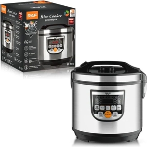 RAF Ηλεκτρικός Πολυμάγειρας Rice Cooker 5L 700W με Αντικολλητικό Μπολ και 12 Προγράμματα R.178 - Rice Cooker