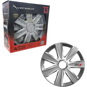 Versaco Σετ Τάσια Αυτοκινήτου 4τμχ 13" Ασημί - Wheel Covers