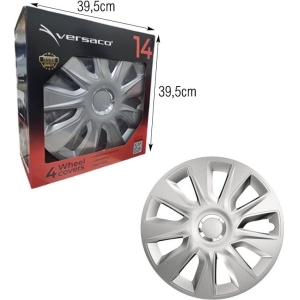 Alternative view of Versaco Σετ Τάσια Αυτοκινήτου 4τμχ 14" Ασημί - Wheel Covers