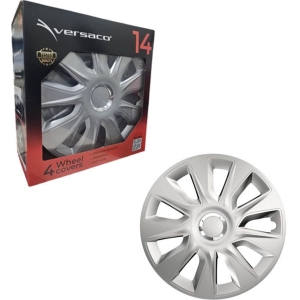 Versaco Σετ Τάσια Αυτοκινήτου 4τμχ 14" Ασημί - Wheel Covers
