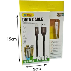 Alternative view of Andowl Καλώδιο δεδομένων Lightning σε USB 1m Q-SJ750 - Data Cable