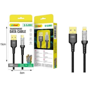 Alternative view of Andowl Καλώδιο δεδομένων TypeC σε USB 1m Q-SJ880 - Data Cable