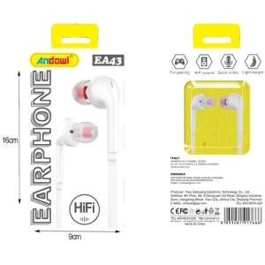 Alternative view of Andowl Ενσύρματα Ακουστικά με AUX 3.5mm EA43 - Earphone