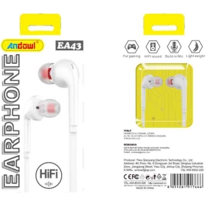 Andowl Ενσύρματα Ακουστικά με AUX 3.5mm EA43 - Earphone