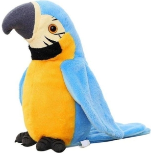 Alternative view of Λούτρινος Παπαγάλος Plush Parrot που Μιλάει Μιμείται και Κουνάει τα Φτερά - Parrot