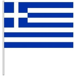 Ελληνική σημαία με πλαστικό κοντάρι 60cm 12τεμ - Greek flag
