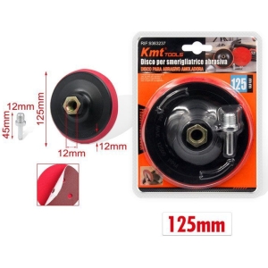 KMT Βάση Γωνιακού Τροχού και Δραπάνου για Γυαλόχαρτα ∅14mm 125mm - Angle Wheel and Drill Stand for Sandpapers