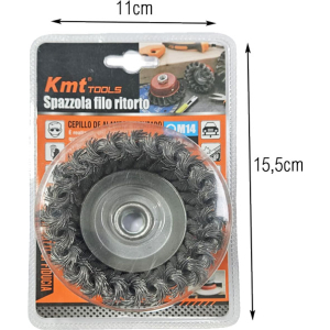 Alternative view of KMT Tools Συρματόβουρτσα για Δράπανο 75mm M14  - Drill Brush