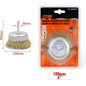 KMT Tools Συρματόβουρτσα Καμπάνα για Δράπανο 100mm Ø6mm RIF:9363553 - Drill Brush