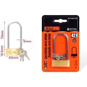 KMT Λουκέτο Ασφαλείας Με Κλειδάκι 42mm- Padlock