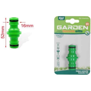 KMT Ρακόρ Ένωσης Λάστιχων με 2 Υποδοχείς 16 Χιλιοστών- Straight Connection