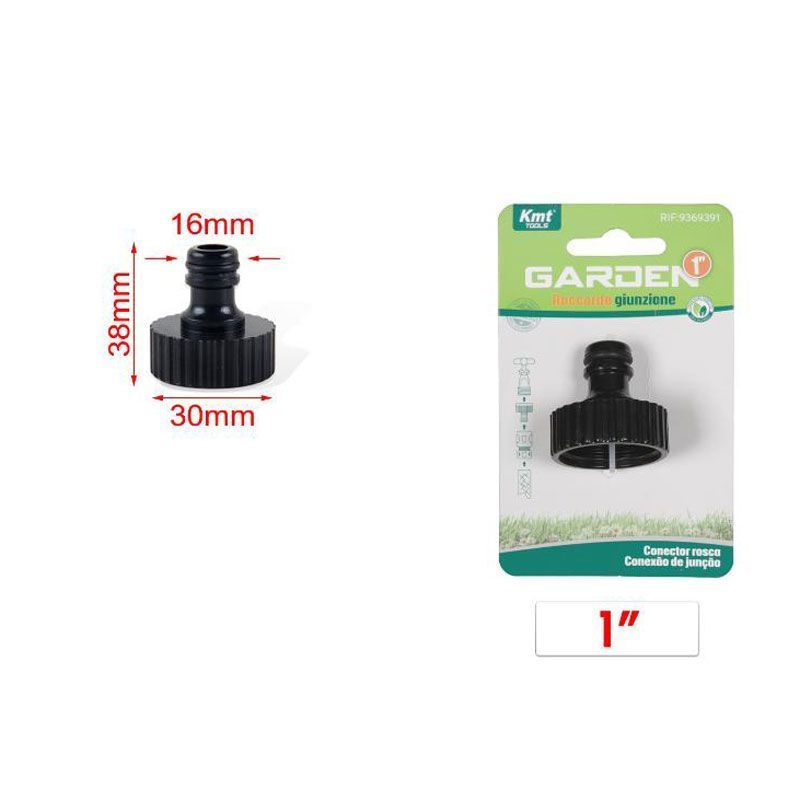 KMT Tools Ρακόρ Ποτίσματος Βρύσης 38 Χιλιοστών 1″ - Watering Tap Connector