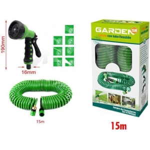 KMT Λάστιχο Σπιράλ 15m με Πιστόλι - Spiral Hose with Gun