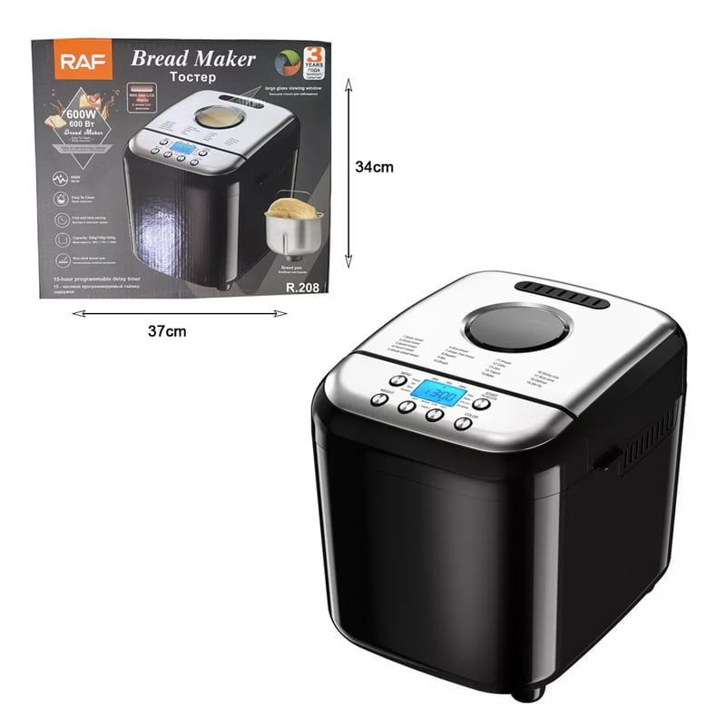 RAF Αρτοπαρασκευαστής 600W R.208 - Bread Maker - Image 5