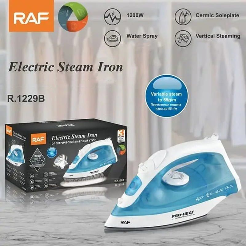 RAF Ηλεκτρικό Σίδερο Ατμού 1200W R.1229B - Electric Steam Iron - Image 2