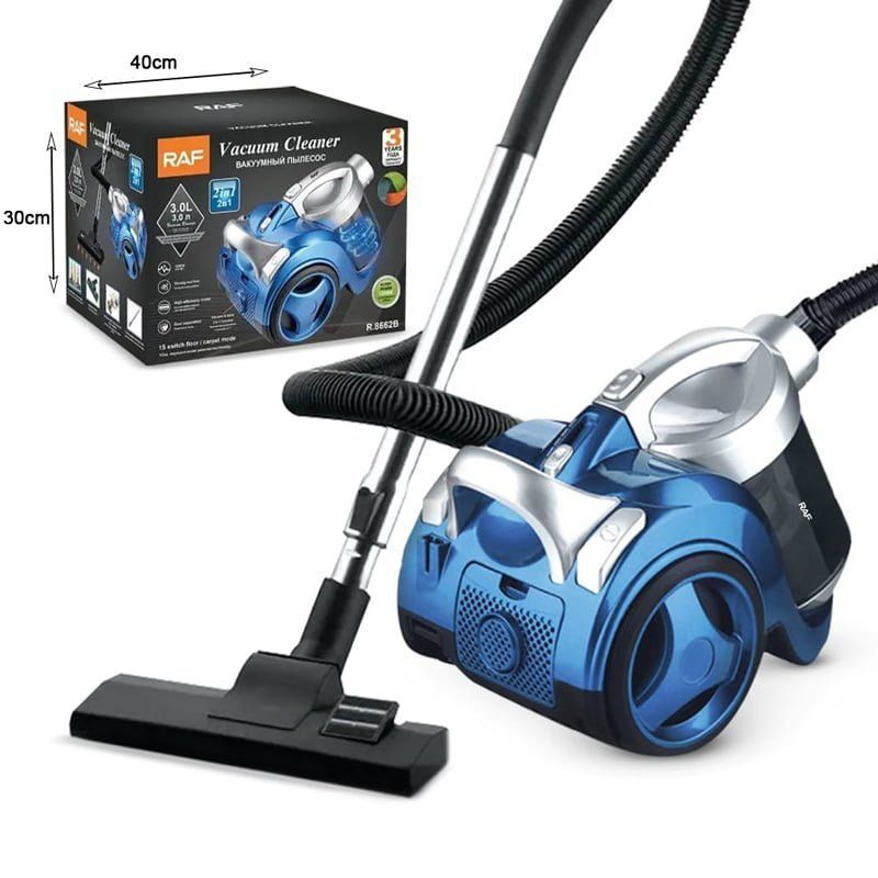 Raf Ηλεκτρική Σκούπα 1200W με Κάδο 3lt R.8662B - Vacuum Cleaner - Image 5