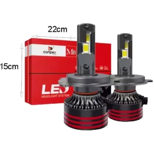 Alternative view of Conpex Λάμπα αυτοκινήτου H4 Ψυχρό Λευκό M8 Pro Canbus - LED Headlight