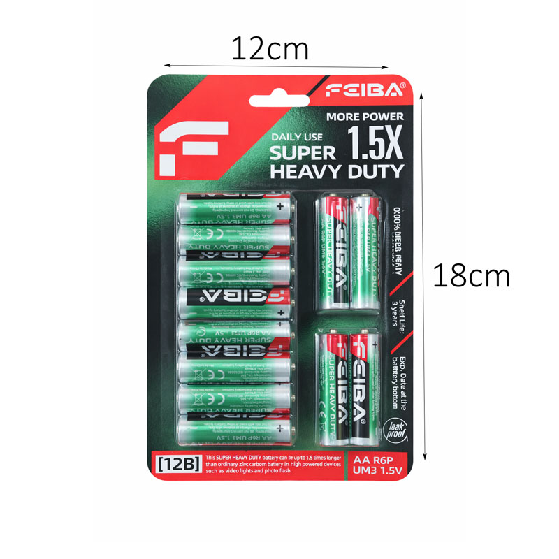 Μπαταρίες ΑΑ Super Heavy Duty 12 Τεμαχίων – AA Super Heavy Duty Batteries - Image 2