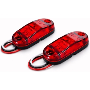 Φώτα όγκου 2τμχ 9-30V κόκκινο