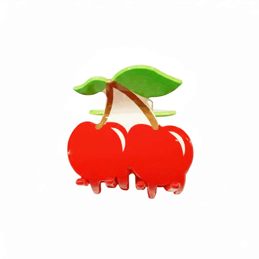 Σετ 12 Κλάμερ Μαλλιών Κεράσια - Cherry Hair Clips Set of 12 - Image 3