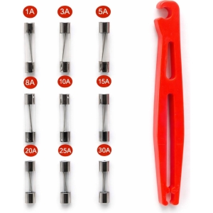 Kmt Ασφάλειες αυτοκινήτων γυάλινες 6/24V 524-A - Fusibile in vetro