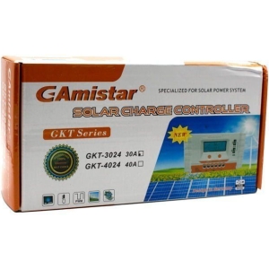 Alternative view of GAMISTAR Ρυθμιστής φόρτισης για φωτοβολταϊκά 30A GKT-3024 - Solar charge controller