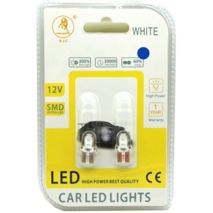 EJC Λάμπες Αυτοκινήτου Canbus 12V 2τμχ ψυχρό φως T10-Cob – LED light