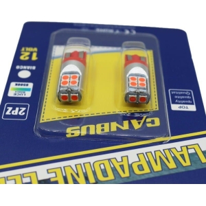 Alternative view of Rchang LED Φώτα αυτοκινήτου Canbus T10 Κόκκινο 12V - Led Lamp