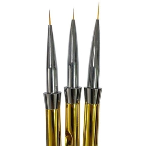 Alternative view of Πινέλα Νυχιών για Nail και Body Art Σετ 3 τεμαχίων