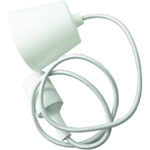 Κρεμαστό φωτιστικό με καλώδιο ντουί - E27 Fabric Flex Ceiling Light