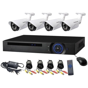 Lylu AHD Digital Video Camera P2P 1080P Σύστημα εγγραφής ασφαλείας με 4 κανάλια, 4 κάμερες, προβολή Διαδικτύου και τηλεφώνου