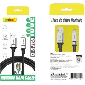 Andowl Καλώδιο δεδομένων USB σε Lightning– 3A Q-SJ68 - Data Cable