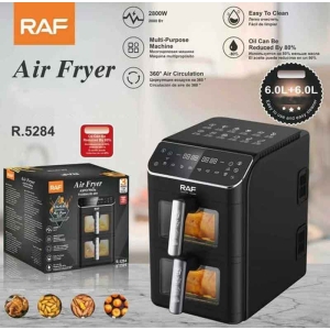 Alternative view of RAF Πολυλειτουργική Φριτέζα Αέρος με Διπλό Καλάθι 6 L + 6 L 2800 W R.5284 - Air Fryer