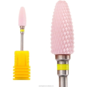 Κεραμικό φρεζάκι κίτρινο S2 - Ceramic nail drill bit