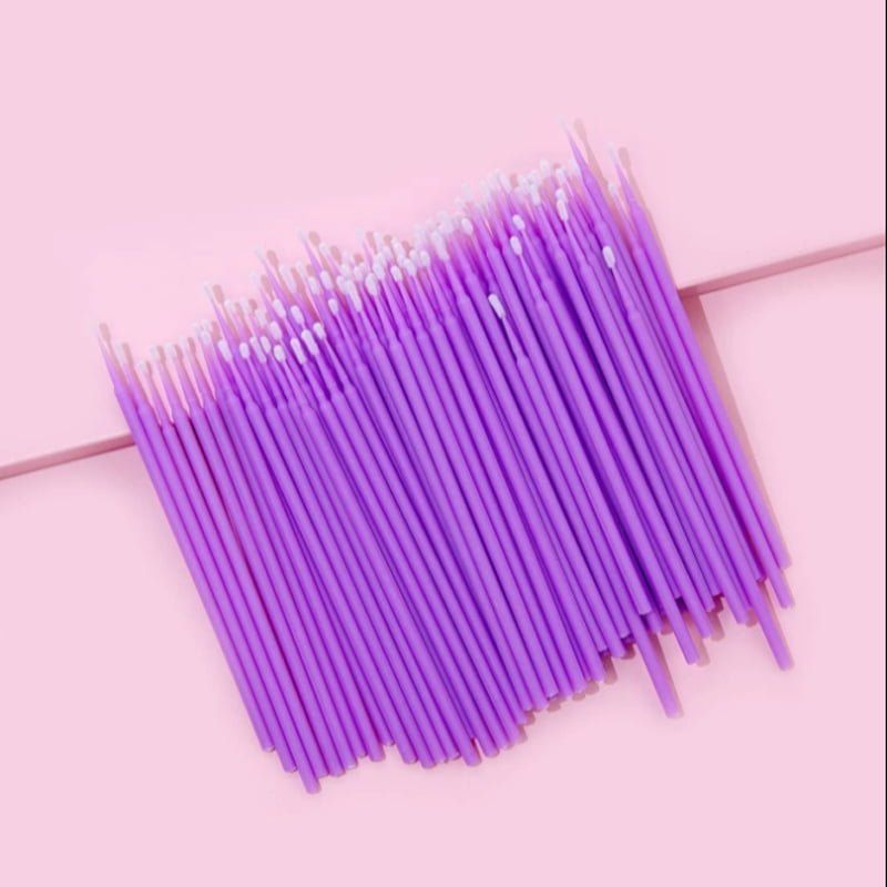 Μίας χρήσης microbrush lash επέκταση βλεφαρίδων 100τεμ.- Μπατονέτα βλεφαρίδας - All Eyelash Lifting