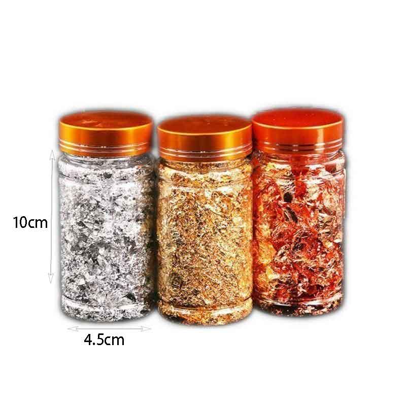 Φύλλα ασήμι για διακόσμηση νυχιών - Nail art decoration foil glitter - Image 6