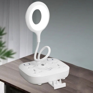 Alternative view of Εύκαμπτη λάμπα γραφείου με USB και φωνητική εντολη - Portable desk lamp