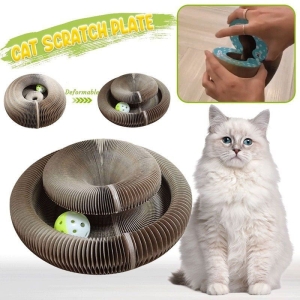 Παιχνίδι γάτας στρογγυλή ξύστρα - Cat scratching board
