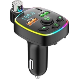 Alternative view of Andowl Πομπός αυτοκινήτου φορτιστής FM Transmitter Q-C71 – Car FM Transmitter