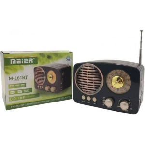 Alternative view of Meier M-161BT Retro Επιτραπέζιο Ραδιόφωνο Επαναφορτιζόμενο με Bluetooth - Retro radio