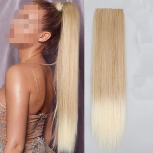 Τρέσα μαλλιών με κλιπς όμπρε ξανθό - Hair tapes