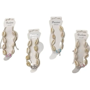 Βραχιόλι ποδιού με κοχύλια 12τεμ – Shell anklet