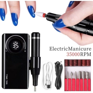 Alternative view of Επαγγελματικός επαναφορτιζόμενος φορητός τροχός νυχιών 35.000rpm – Nail drill