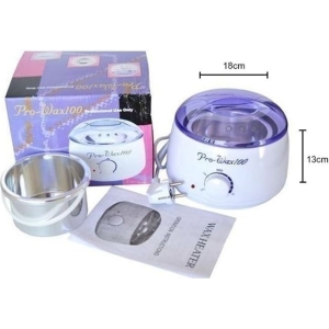 Επαγγελματική κεριέρα με κάδο 400ml λευκή Pro-wax 100 - Electric Salon Wax Heater