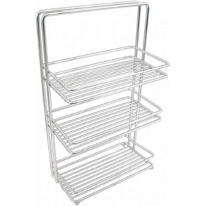Sidirela Ραφιέρα Μπάνιου με 3 Ράφια Μεταλλική 25cmΧ13cmΧ53cm  - Bathroom Shelf with 3 Shelves Metal