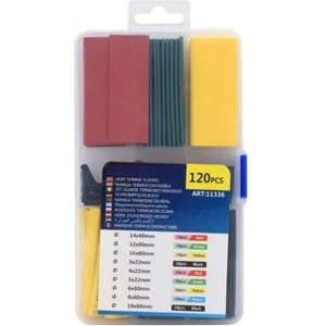 Θερμοσυστελλόμενοι σωλήνες – Σωλήνες συρρίκνωσης 120τεμ. W11336 - Hest Shrink Sleeves