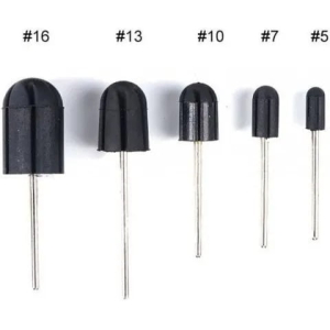 Στέλεχος για ανταλλακτικά καπελάκια τροχού νυχιών #5 4 τμχ - Drill bits nail rubber mandrel grip